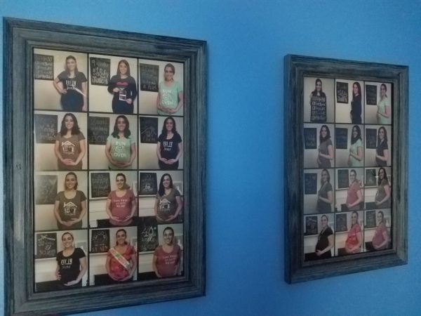 Pregnancy photo collage