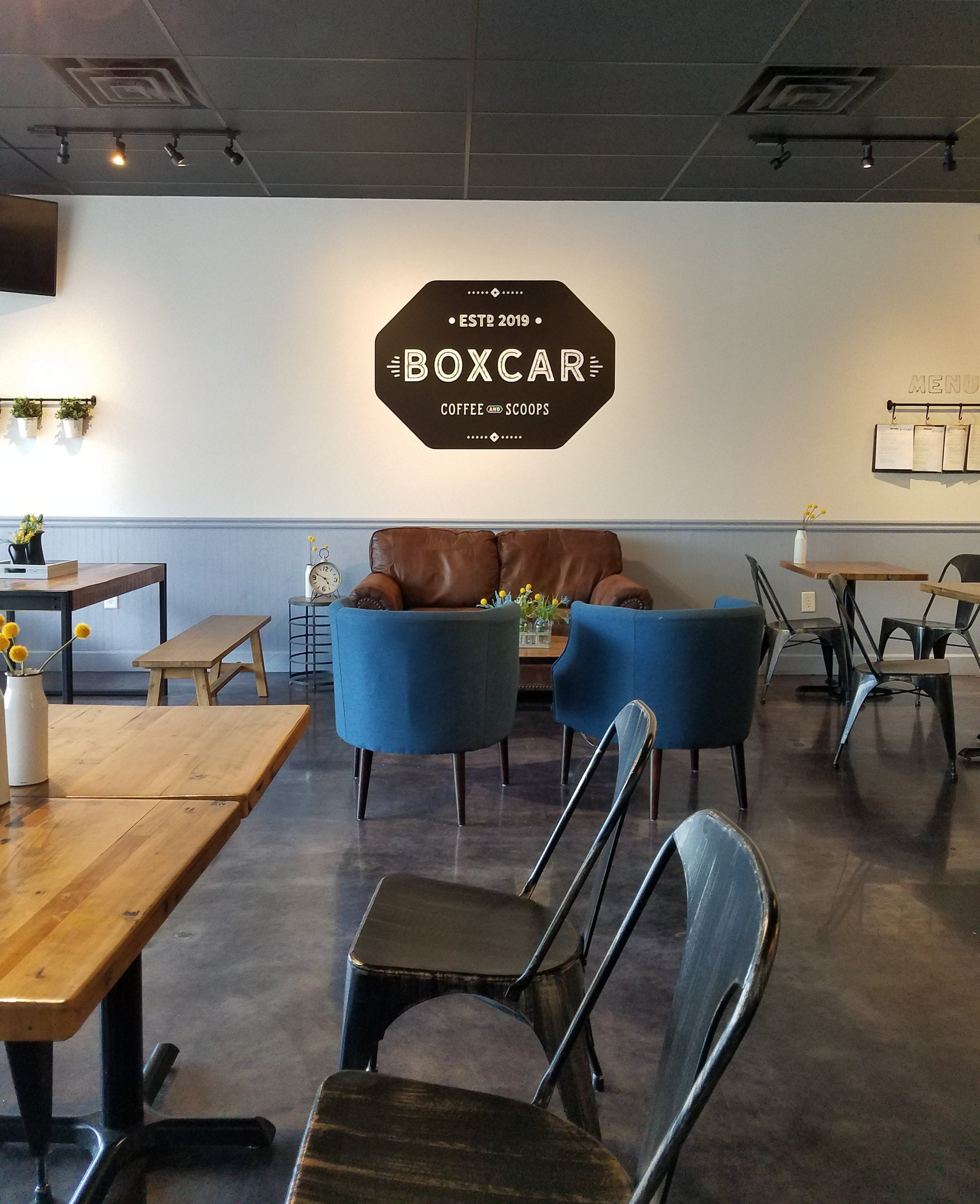 Boxcar- coffee and scoops in Knightdale NC